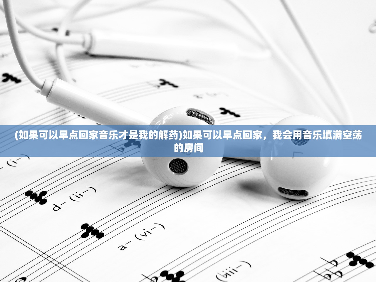 (如果可以早点回家音乐才是我的解药)如果可以早点回家，我会用音乐填满空荡的房间