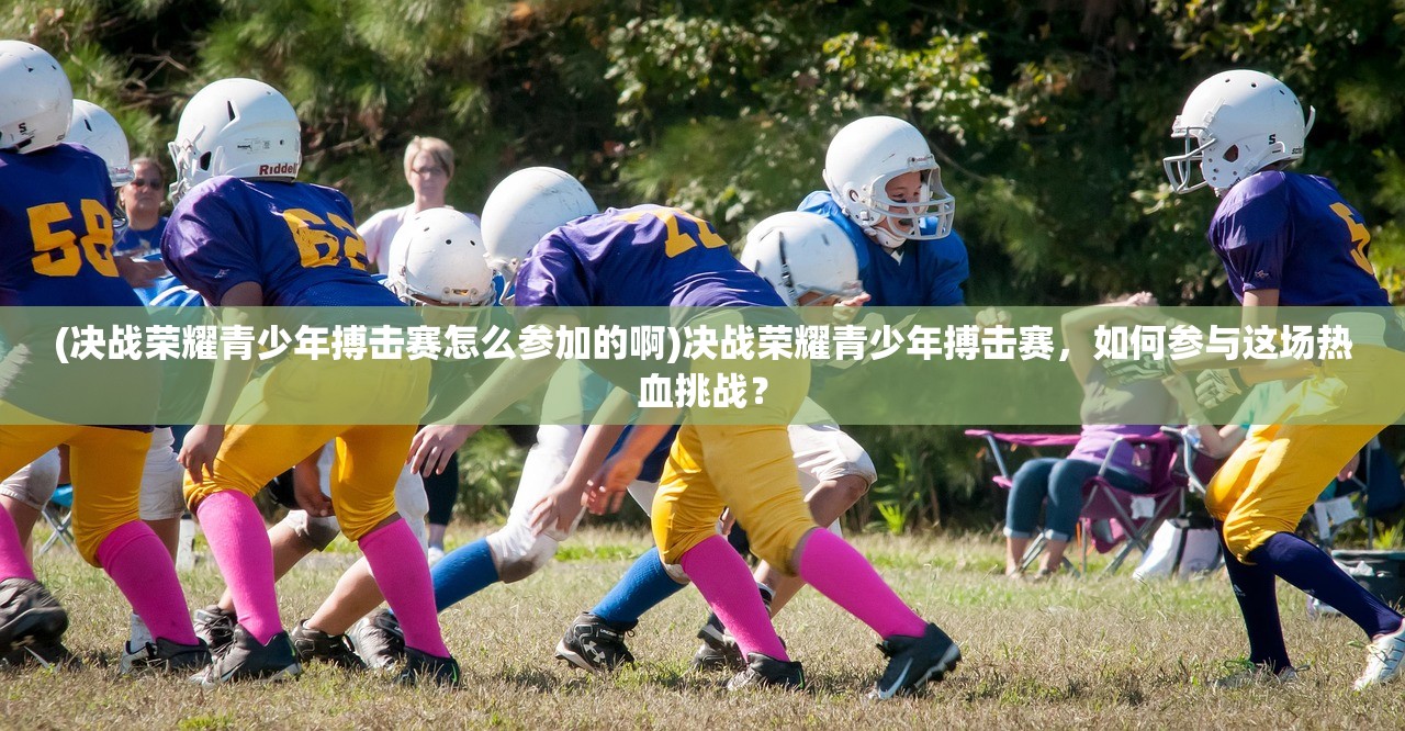 (决战荣耀青少年搏击赛怎么参加的啊)决战荣耀青少年搏击赛，如何参与这场热血挑战？